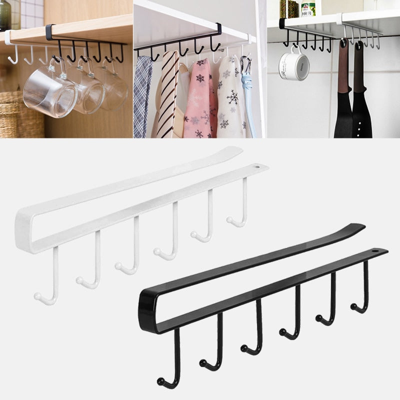 Kitchen Cupboard Hook Organizer