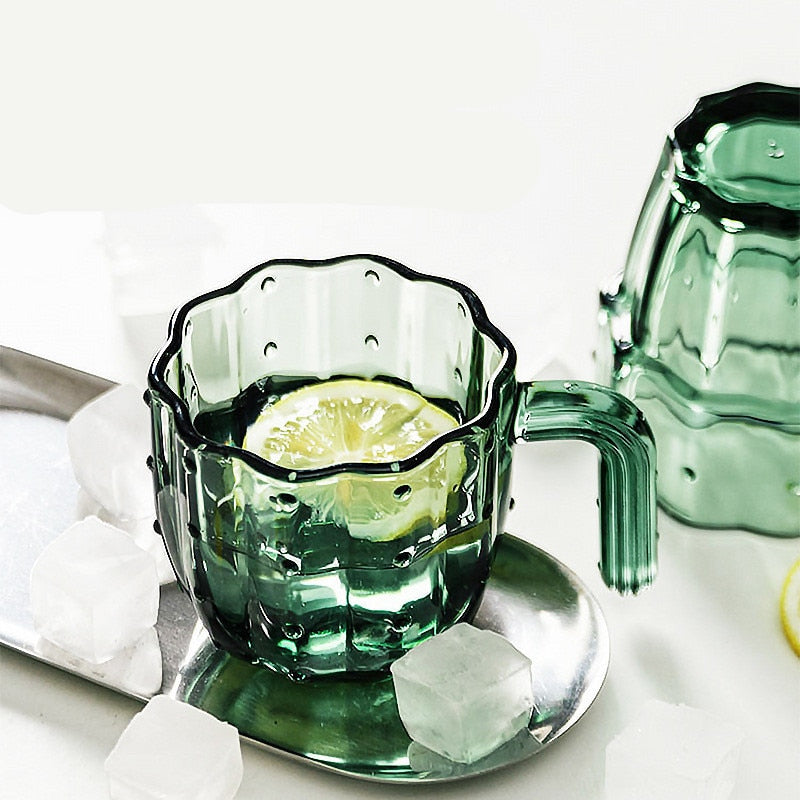 4/6 Pcs Glass Cactus Cups Set